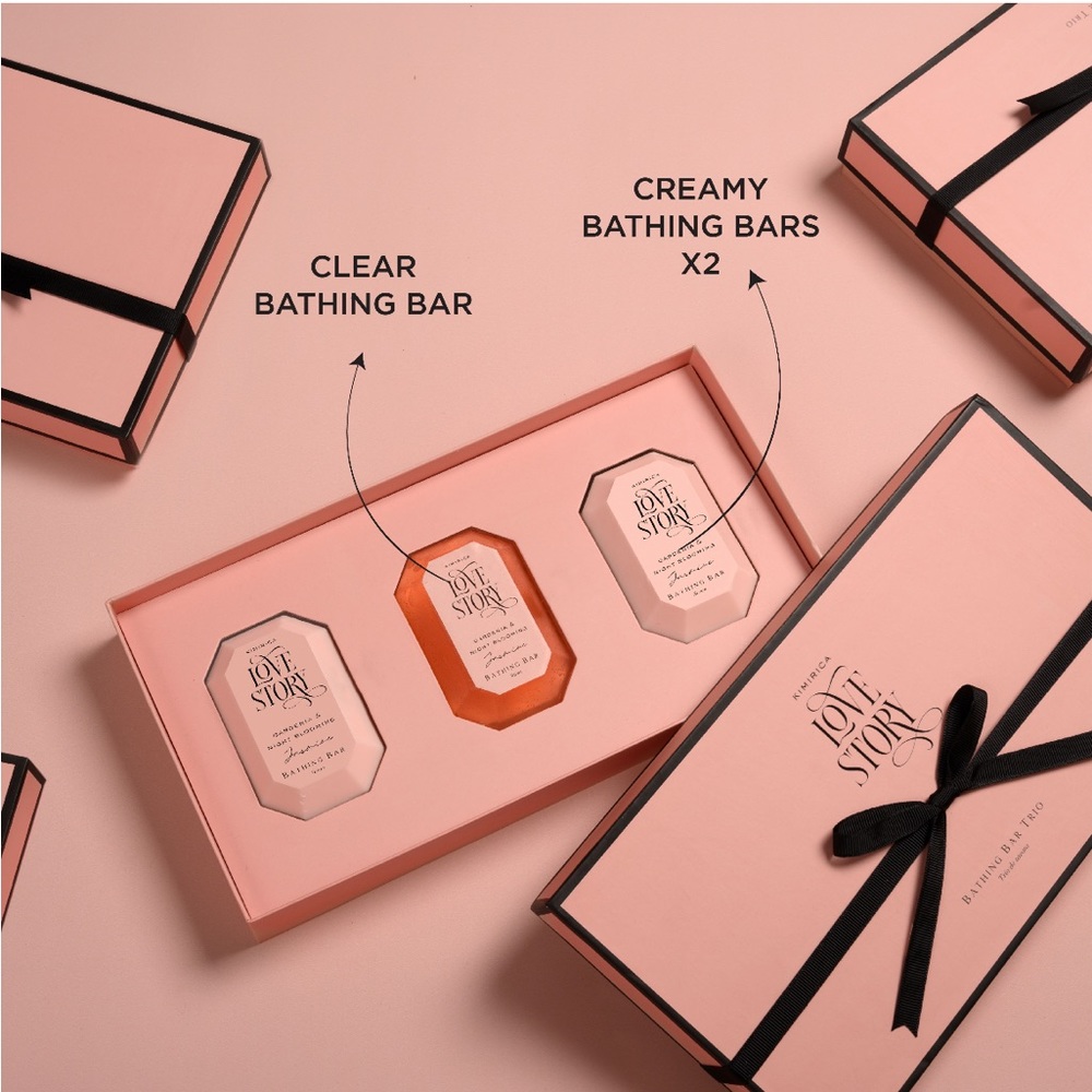 Kimirica Love Story handmade bathing soap bar gift box - pack of two - Picture 3 of 10